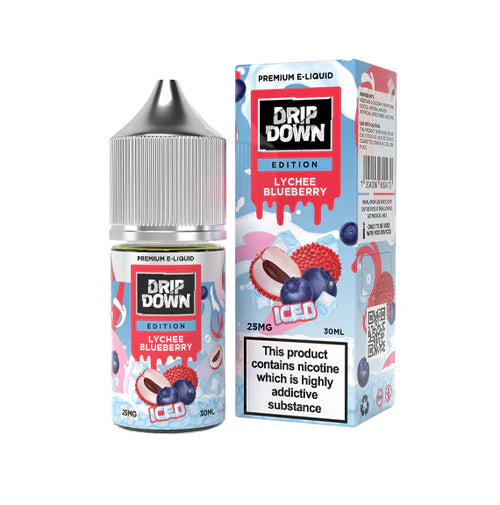 LYCHEE   BLUEBERRY   ICE   30ML -   Drip down Edition Series