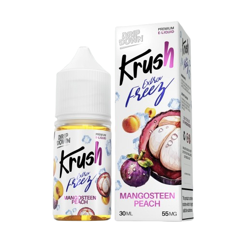 Mangosteen Peach 30ml - Drip down Krush Extra freez series
