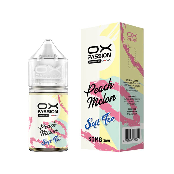 OX PASSION PEACH MELON ICE 30ML - OX PASSION SOFT ICE