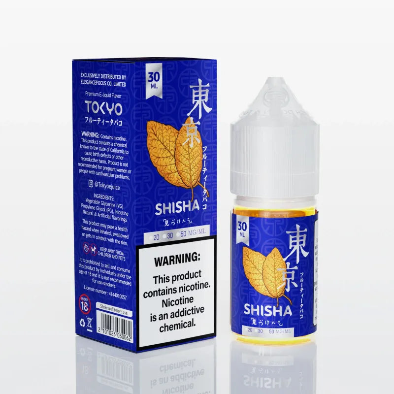 Tokyo Shisha Fruity Tobacco Salt Nic E-Liquid 30ml