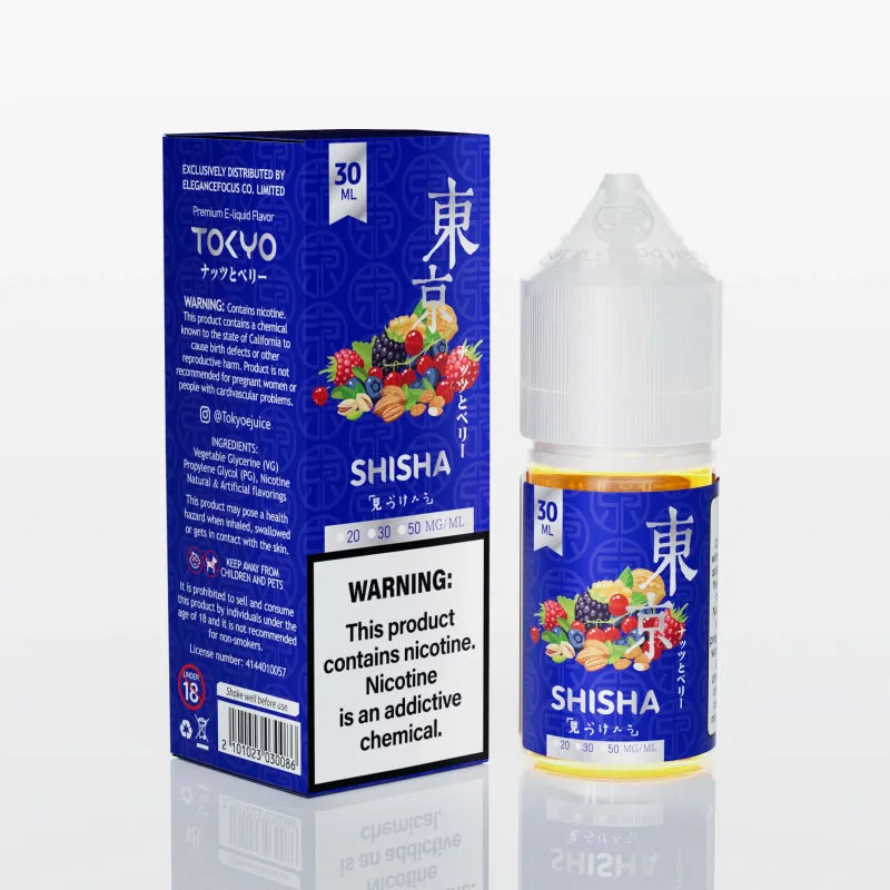 Tokyo Shisha Nuts & Berries Salt Nic E-Liquid 30ml