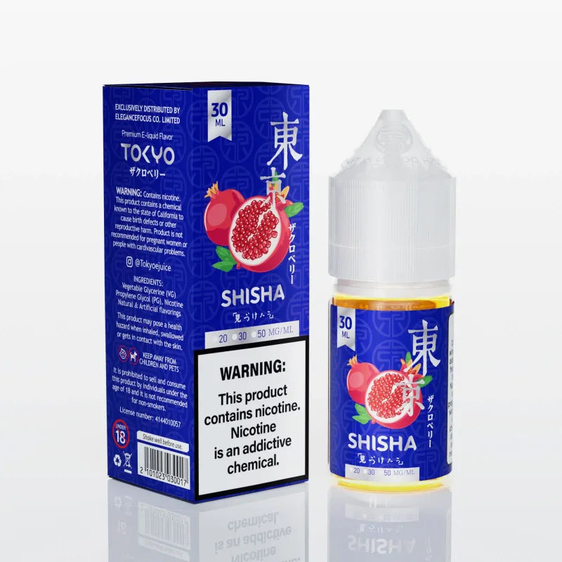 Tokyo Shisha Pomegranate Berry Salt Nic E-Liquid 30ml