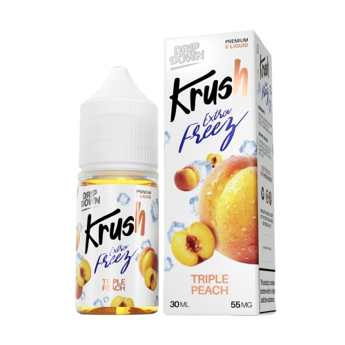 Triple Peach 30ml - Drip down Krush Extra freez series