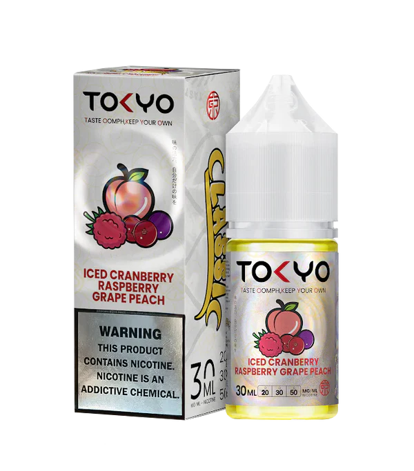 TOKYO CRAN   RASP   GRAPE   PEACH   ICE   30ML   -  TOKYO CLASSIC SERIES