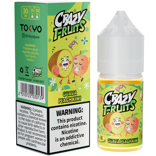 TOKYO GUAVA   PEACH   KIWI 30ML   -   TOKYO   CRAZY   FRUITS SERIES