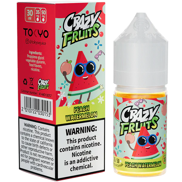 TOKYO PEACH WATERMELON 30ML - TOKYO   CRAZY   FRUITS SERIES