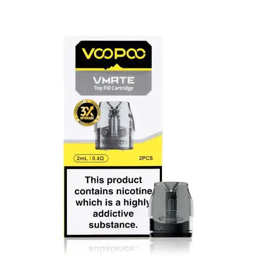 Voopoo Vmate Cartridge V2 – 2ml, – 2 Pack,(1.2Ω / 0.4Ω / 0.7Ω)